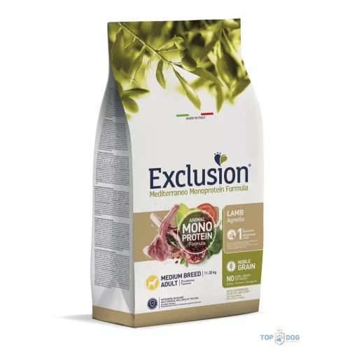 Exclusion Mediterraneo Monoprotein Formula Adult Lamb Medium Breed 3kg