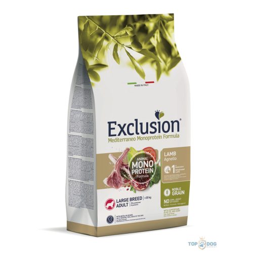 Exclusion Mediterraneo Monoprotein Formula Adult Lamb Large Breed 12kg