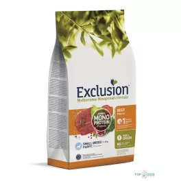   Exclusion Mediterraneo Noble Grain Puppy Beef Small Breed 2kg