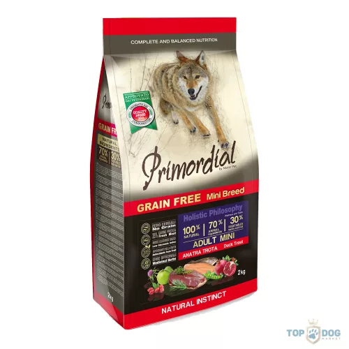 Primordial Grain Free Adult Mini Trout & Duck 2kg