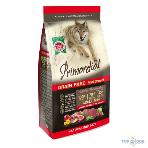 Primordial Grain Free Adult Mini Boar & Lamb 2kg