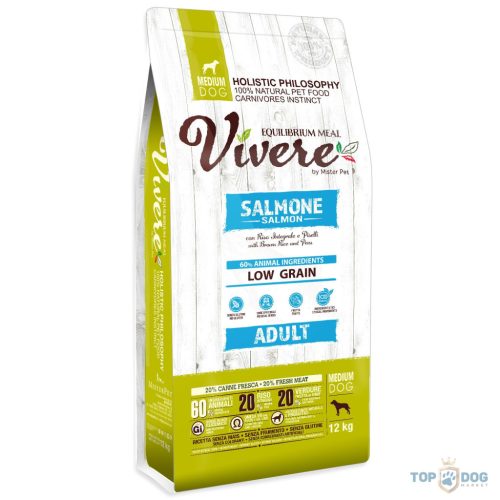 Vivere Low Grain Adult Medium Salmon 12kg