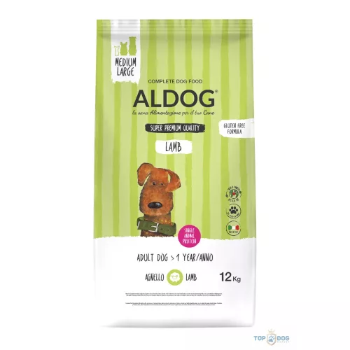 ALDOG LAMB HIPOALLERGÉN KUTYATÁP MEDIUM 12 KG