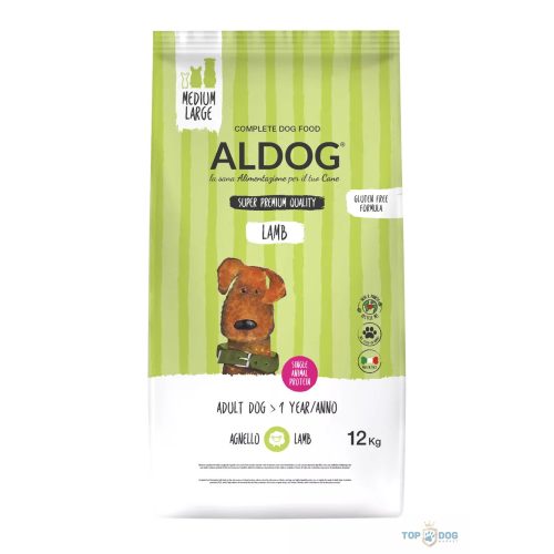 ALDOG LAMB HIPOALLERGÉN KUTYATÁP MEDIUM 12 KG