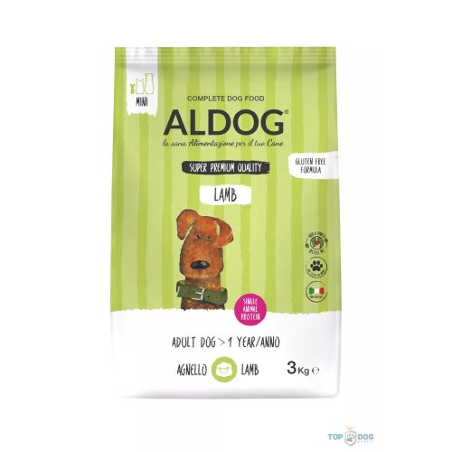 ALDOG LAMB HIPOALLERGÉN KUTYATÁP MEDIUM 3 KG