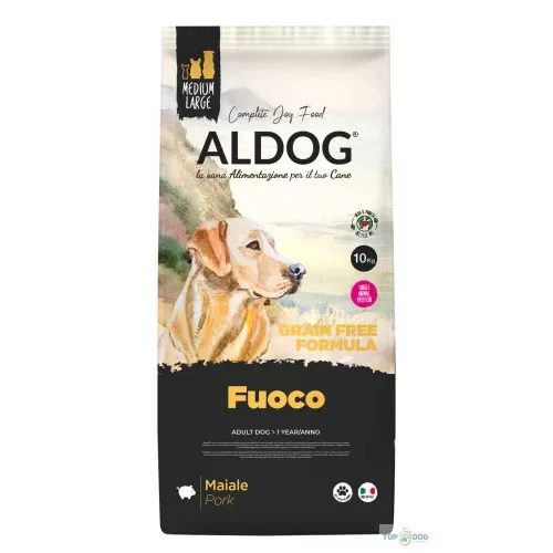 ALDOG FUOCO HIPOALLERGÉN KUTYATÁP MEDIUM 10 KG