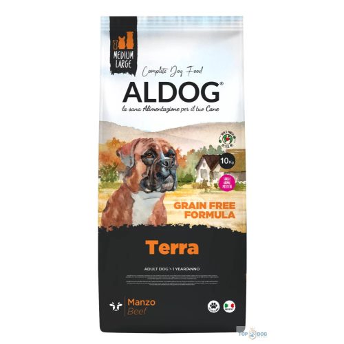 ALDOG TERRA HIPOALLERGÉN KUTYATÁP MEDIUM 10 KG