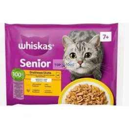 WHISKAS Senior Baromfi aszpikban 4x85g