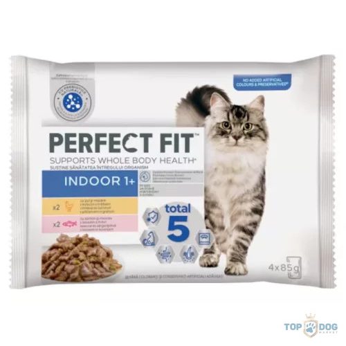 PERFECT FIT alutas 4-pack Csirke&Lazac Indoor