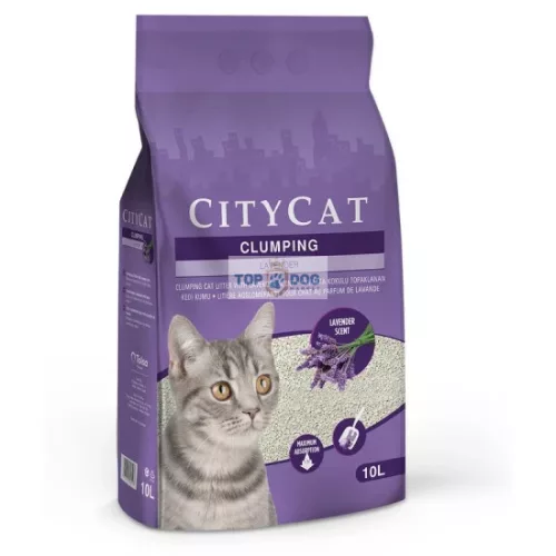 Citycat Csomósodó Fehér Bentonit Levendulás 10L 