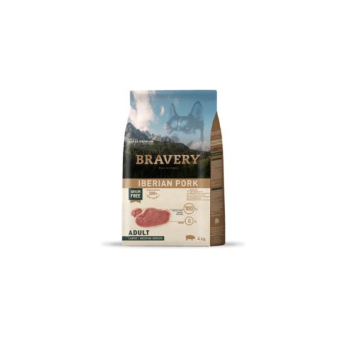 Bravery Medium/Large Adult Iberian Pork 4kg