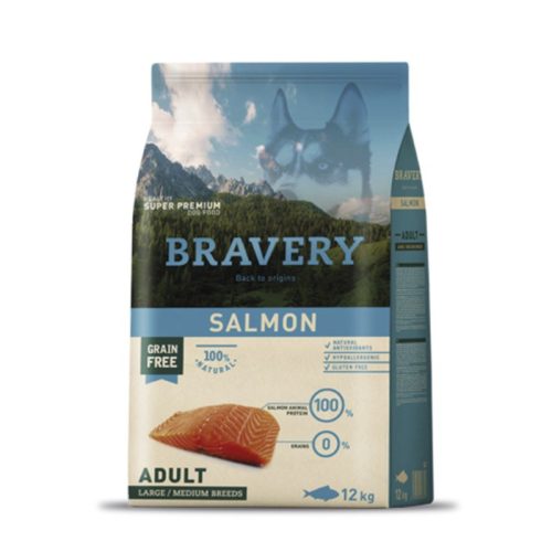 Bravery Medium/Large Adult Salmon 12kg