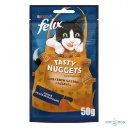 FELIX Tasty Nuggets Csirke-kacsa macska jutalomfalat 50g