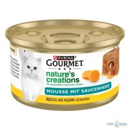   GOURMET Nature's Creations Mousse gazdag csirkés és sárgarépás szósszal 85g