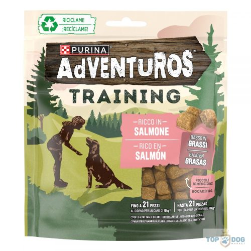 ADVENTUROS Training Salmon kutya jutalomfalat vadhússal 115gr