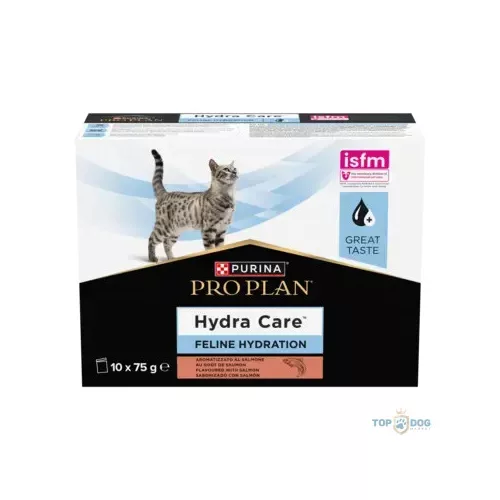 PRPN FELINE HC HydraCare kiegészítő nedves macskaeledel lazaccal 10x75g