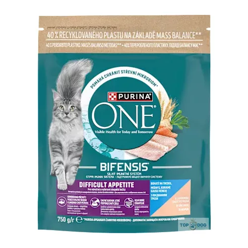 PURINA ONE 750gr Difficult Appetite tőkehal és pisztráng