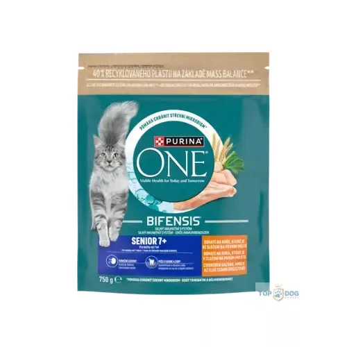 PURINA ONE 750gr Senior 7+ Csirke (7 év feletti cicáknak)
