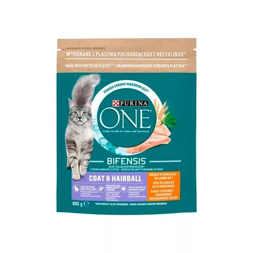PURINA ONE 750gr Coat & Hairball csirke