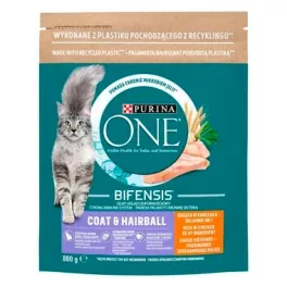 PURINA ONE 750gr Coat & Hairball csirke