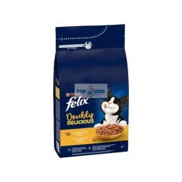   FELIX Doubly Delicious csirke és pulyka keverékével, céklával száraz macskaeledel 10kg