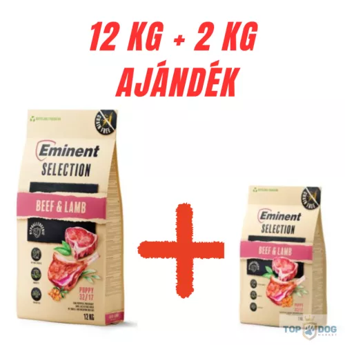 Eminent Selection Puppy Beef & Lamb 12kg +2kg ajándék