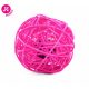 Rattan macskajáték labda rózsaszín 6cm Jk 58784-1