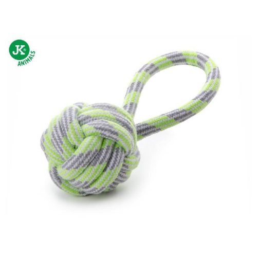 Kötél labda húzókával 9cm Zöld Jk 45995-1