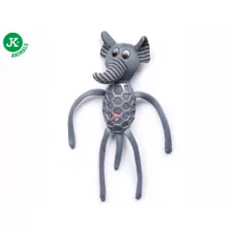   Elefánt csipogó szövet játék, gumi ráccsal ~41cm Jk 46125