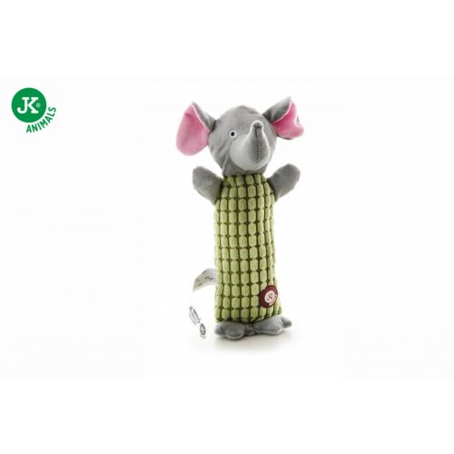 Plüss elefánt 28 cm hosszú csipogó játék kutyáknak Jk 46151