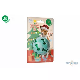 JK Karácsonyi játék - csipogó TPR labda, 7,5 cm