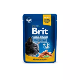 Brit Premium Cat alutasak lazac pisztráng szószban 100gr