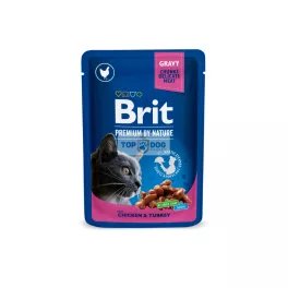 Brit Premium Cat alutasak Chicken & Turkey 100 g