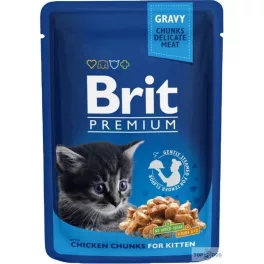 Brit Premium Cat alutasak Kitten csirke 100g
