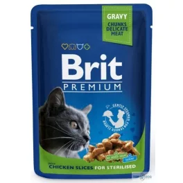Brit Premium Cat alutasak csirke ivartalanított 100g