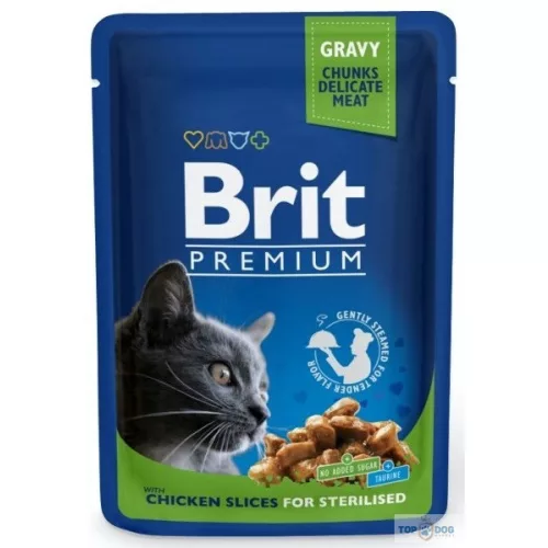 Brit Premium Cat alutasak csirke ivartalanított 100g