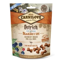   Carnilove Dog Jutalomfalat Crunchy Ostrich&blackberries - Strucchús szederrel 200g