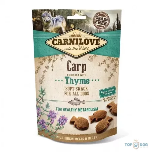 Carnilove Dog Jutalomfalat Semi Moist Carp&thyme - Ponty kakukkfűvel 200g