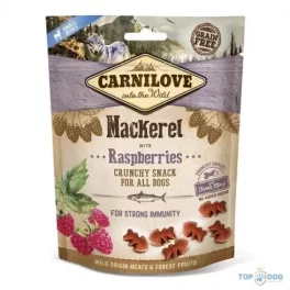   Carnilove Dog Jutalomfalat Crunchy Mackerel&raspberries - Makréla málnával 200g