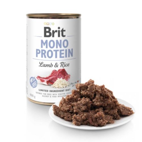 Brit Mono Protein Lamb&Rice konzerv 400gr