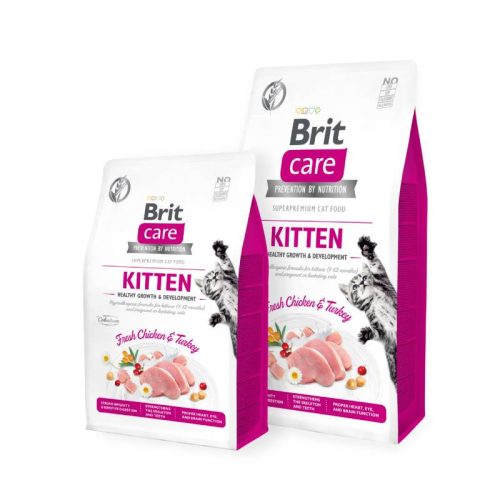 Brit Care Cat Kitten Csirke+Pulyka 2kg