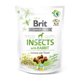   Brit Care Dog Crunchy Cracker Insects with Rabbit and Fennel 200g