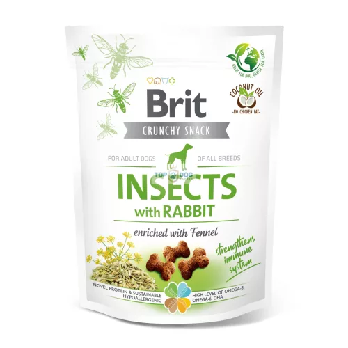 Brit Care Dog Crunchy Cracker Insects with Rabbit and Fennel 200g