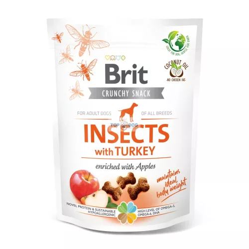 Brit Care Dog Crunchy Cracker Insects with Turkey and Apples 200g