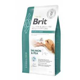 Brit GF VD Care Dog 2kg Sterilised lazac és borsó