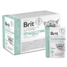   Brit VD Cat 85gr Urinary and Stress (alsó húgyúti betegségekben, húgyhólyag-gyulladás, struvit kövekben szenvedő cicák számára fejlesztették ki)