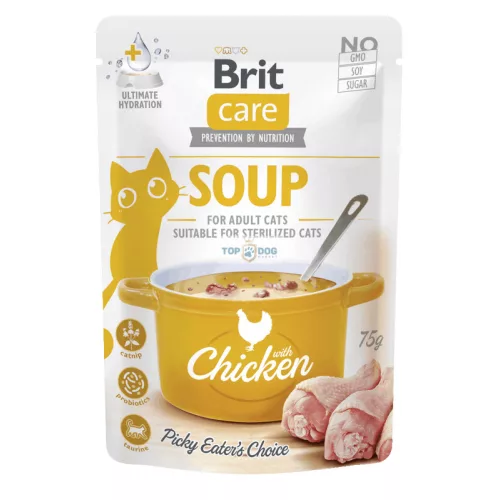 Brit Care Cat Soup with Chicken 75gr leves csirkével