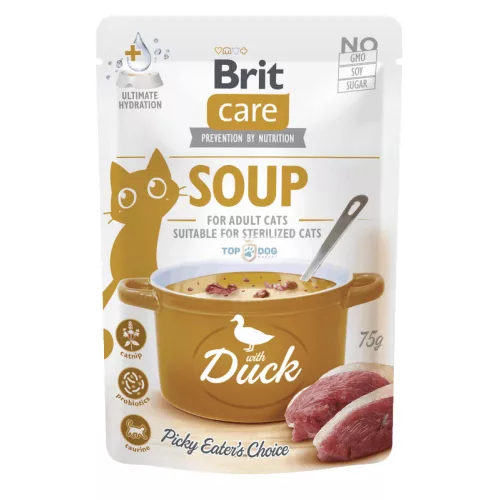 Brit Care Cat Soup with Duck 75gr leves kacsával