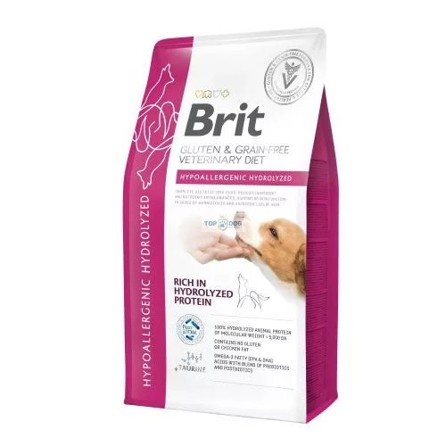 Brit Grain-Free VD DogHypoallergenic Hydrolyzed 12 kg (táplálékallergiával, ételintoleranciával és bőrproblémákkal küzdő kedvenceknek)