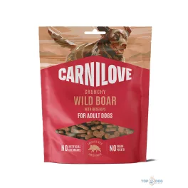   Carnilove Dog Crunchy Snack Wild Boar With Rosehips - Vaddisznó Csipkebogyóval 200g
